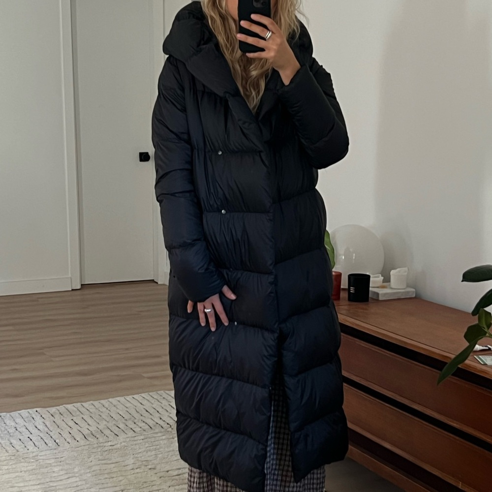 Lululemon Cloud Black Long Puffer Coat